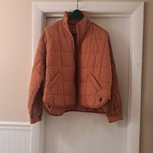 Free People/Free Movement  Pippa Quilted Jacket - Toasted Coconut XS NEW WO/ Tag